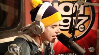 Justin Bieber Exclusive Rap at HOT 97 [upl. by Martine]