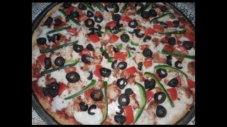 fajita Pizza Recipe  fajita pizza  fajita pizza By Kitchen Dilfaraib [upl. by Eaned581]