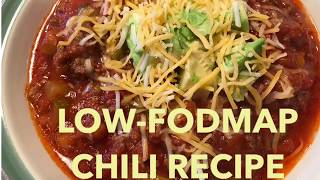 LOWFODMAP CHILI RECIPE [upl. by Ahsiemaj]