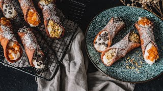 How to make Italian Cannoli  Sicilian Cannoli Recipe  ASMR Cooking [upl. by Allenotna]