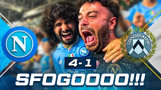 🔥 SFOGOOOO NAPOLI 41 UDINESE  LIVE REACTION NAPOLETANI AL MARADONA HD [upl. by Dobbins842]