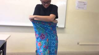 How to wear a Sarong for Females [upl. by Georgeanna]