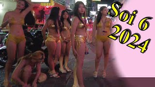 Pattaya Nightlife Soi 6 Sunday Night in Thailand February 2024 [upl. by Ayanat245]