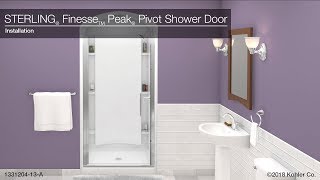 Installation  Finesse Peak Pivot Shower Doors [upl. by Dottie]