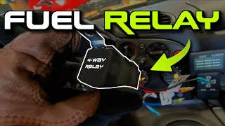 Wiring a Fuel Pump Relay  Step by Step [upl. by Aisatna880]