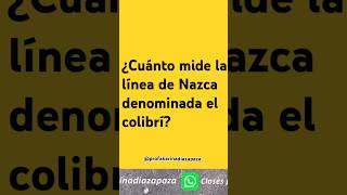 ¿Cuánto mide la línea de Nazca denominada el colibrí nazca datos lectores libros viralvideo [upl. by Anitel]