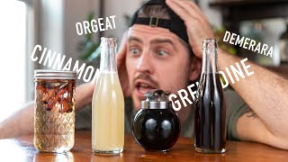 4 EASY to Make Cocktail Syrups  grenadine amp orgeat [upl. by Retsehc922]