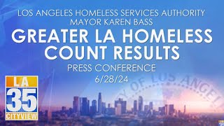 Greater LA Homeless Count Results Press Conference 62824 [upl. by Aina]