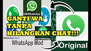 CARA MEMINDAHKAN CHAT GB WHATSAPP MOD KE WHATSAPP BIASA ATAUPUN SEBALIKNYA [upl. by Groos173]