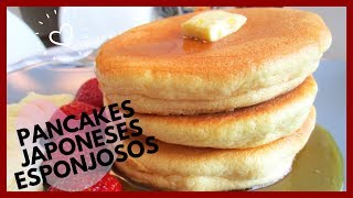 PANCAKES O HOT CAKES JAPONESES ESPONJOSOS  Realmente Exquisitos y esponjosos [upl. by Morita99]