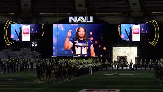 2024 NAU Football Entrance Video InVenue [upl. by Nofets420]