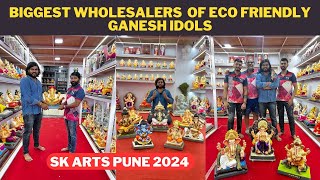 BIGGEST ECO FRIENDLY GANESH MURTI WHOLESALER  SK ARTS PUNE 2024 THEME BASED ECOFRIENDLY IDOLS [upl. by Adnuhsar576]