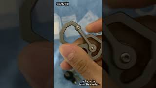 Large Capacity Titanium Carabiner Keychain with Bottle Opener [upl. by Gievlos]