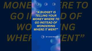 “A budget is telling your moneyquot Finance Education  English  Shorts [upl. by Mureil]