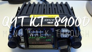 QYT KT8900D Mini Transceiver  Menu amp Function Walkthrough [upl. by Gus]