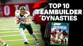 Top 10 Dynasty Schools for Teambuilder in College Football 25 [upl. by Ailem]