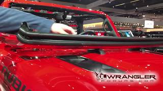 2018 Jeep Wrangler JL Folding Windshield demo by JLwranglerforumscom [upl. by Kantos]