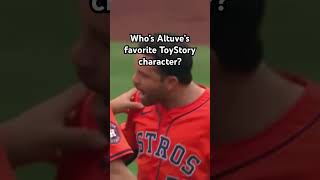 Altuve’s favorite character mlb baseball altuve astros pixar toystory yankees dodgers sox [upl. by Bernie]