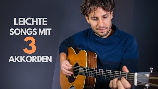 10 einfache Gitarren Lieder zum auswendig spielen [upl. by Ecnarual289]