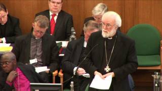 Archbishop Rowan Williams speaks on women bishops [upl. by Gannes]