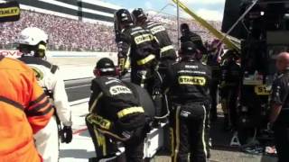 An Upclose look at a Sprint Cup pit stop [upl. by Ahtnahc]