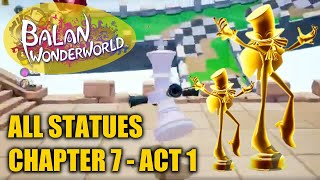 Balan Wonderworld  All Balan Statues Location  Chapter 7 Act 1 All Golden Statues [upl. by Perl389]