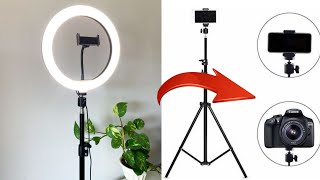 Best tripod under 300 Rs only  DSLR camera mobile phone ring light  unboxing tripod [upl. by Noryv]