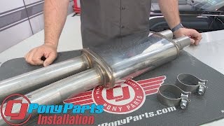 20152020 Mustang GT MagnaFlow TruX Resonated XPipe Installation [upl. by Netsreik481]