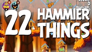 Angry Birds Seasons Hammier Things Level 122 Walkthrough 3 Star [upl. by Marion802]