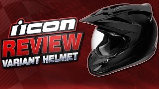 Icon Variant Helmet Review from SportbikeTrackGearcom [upl. by Addy88]