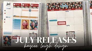 July Sticker Releases  Planner amp Budget Stickers  NEW Weekly Kit amp Softbound Planner Stickers [upl. by Aliel961]