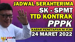 KABAR TERKINI  JADWAL SERAH TERIMA SK P3K GURU [upl. by Haiasi]