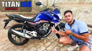 REVIEW DA TITAN 160 AZUL DO CANAL [upl. by Mimajneb]