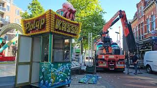 Afbouw Kermis  Abbau kirmes  Kermis Tilburg 2024  2 [upl. by Akihsan186]