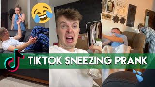 Spray Bottle Sneezing Prank Challenge on TikTok [upl. by Aij906]