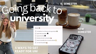 UNI  5 ways to get ready for the NEW SEMESTER  5 Semester  Studium  Tipps [upl. by Yer960]