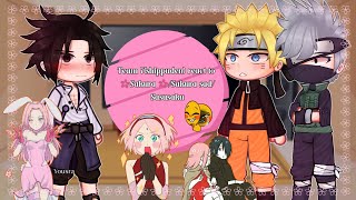 Team 7shippuden react to 🌸Sakura sad🌸Sakura Sasusaku 🍅•gacha club• yousra•🇺🇸🇧🇷• [upl. by Kyne36]