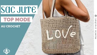 Comment faire un Sac tendance ST REMY au crochet DIY débutante tuto pas à pas mamiecrochet [upl. by Hpesoj]