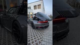 Amazing Modified Porsche 992 Targa 4S opens its roof [upl. by Riker]