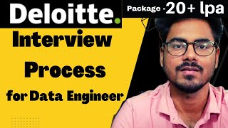 Deloitte interview question and answer  Data Engineer Role  Interview Process Package Offered [upl. by Honeyman]