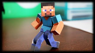 How to make the Ultimate Bendable Steve Minecraft Papercraft [upl. by Anirtal]