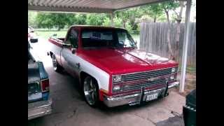 1984 Chevrolet C10 Silverado on 22quot Coys wth 46 dropp [upl. by Alrrats]