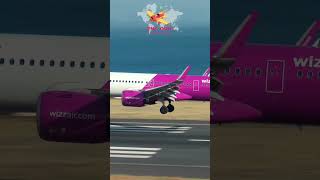 Wizzair from Budapest Airbus A321 Landing [upl. by Dacey]