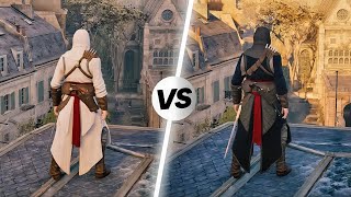 Altair vs Thomas De Carneillon Different Stealth amp Parkour Approach [upl. by Eetak]