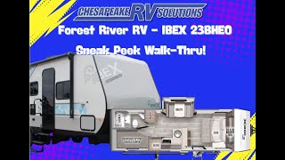 Chesapeake RV Solutions  IBEX by Forest River 23BHEO Sneak Peek WalkThru [upl. by Nolte]