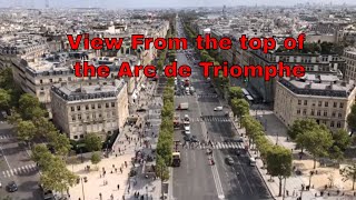 Above Paris  View from the top of the Arc de Triomphe [upl. by Lednem]