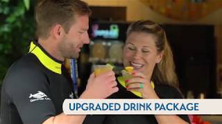 Upgraded Drink Package at Discovery Cove  SeaWorld Orlando [upl. by Vinna]