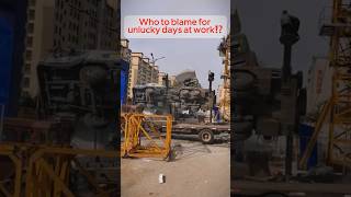 Who to blame for unlucky days at work⁉️ adamrose funny construction constructioncomedy [upl. by Ecnaiva]