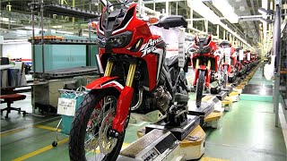 Honda Africa Twin Production Motorcycles In Japan [upl. by Cheyney]