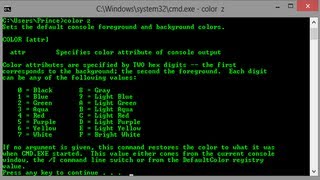 How to change command prompt text colour permanently HD  Narration [upl. by Ibrek]